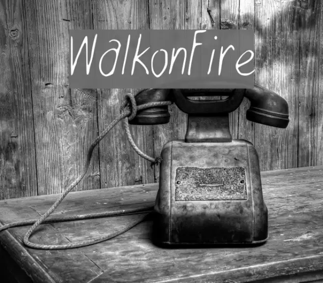 WalkonFire Font examples
