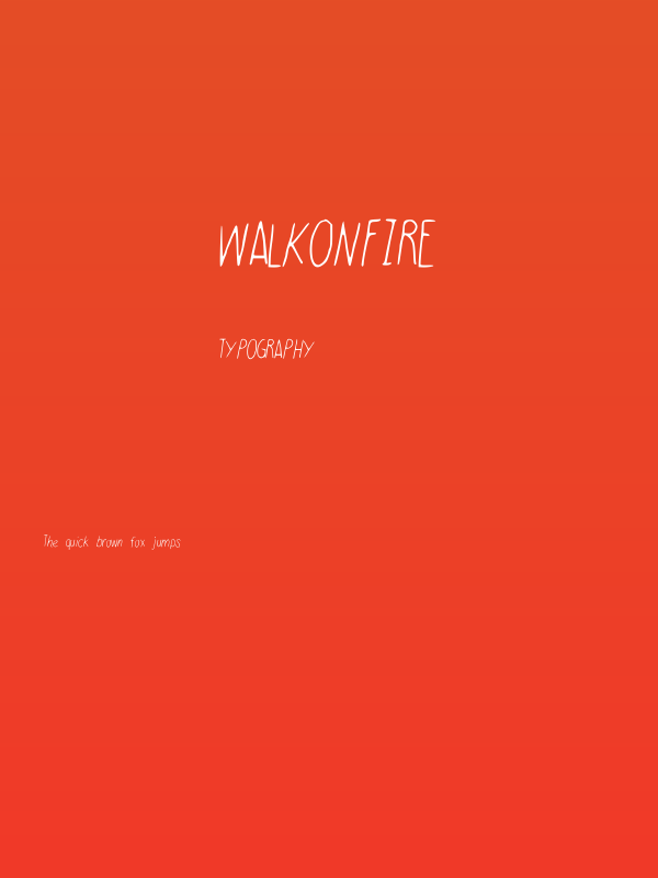 WalkonFire Poster