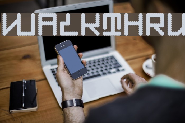 Walkthru Font examples