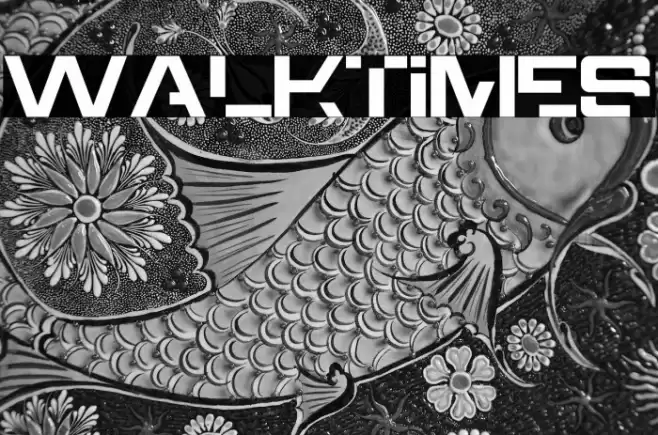 Walktimes Font examples