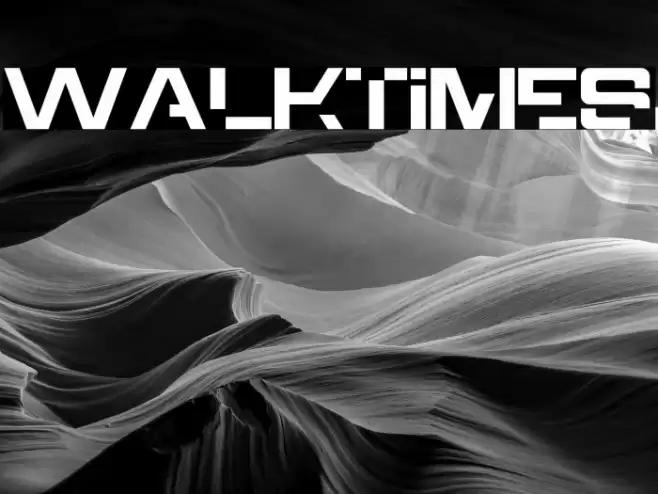 Walktimes Font examples