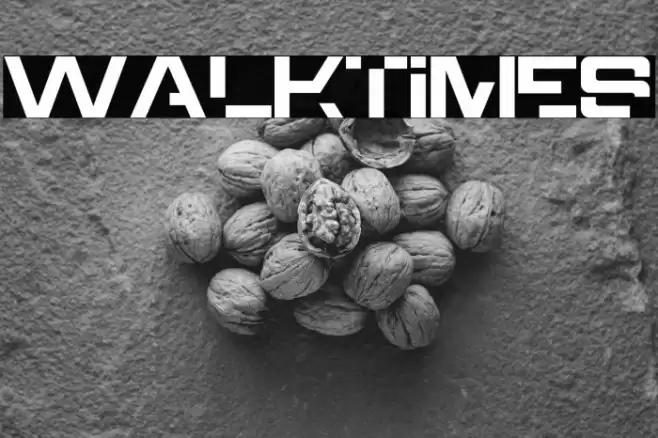 Walktimes Font examples