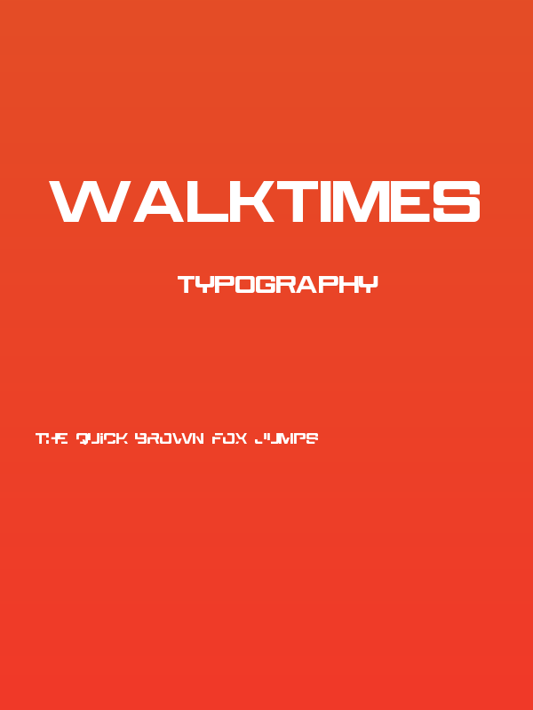Walktimes Poster