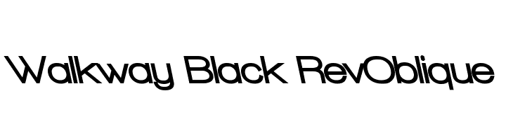 Walkway Black RevOblique Font