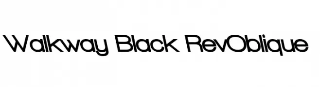 Walkway Black RevOblique  नि: शुल्क फ़ॉन्ट्स डाउनलोड
