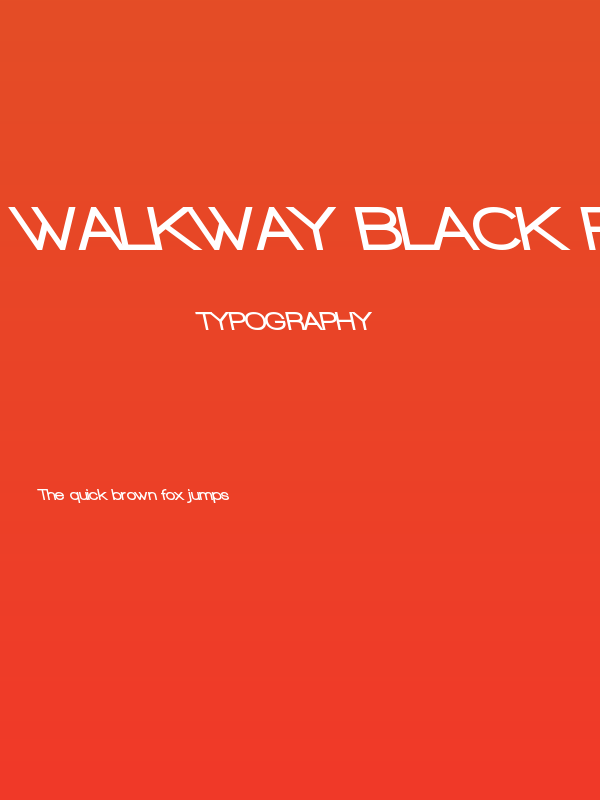 Walkway Black RevOblique Poster