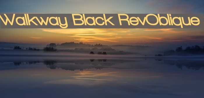 Walkway Black RevOblique Font examples