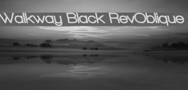 Walkway Black RevOblique フォント examples