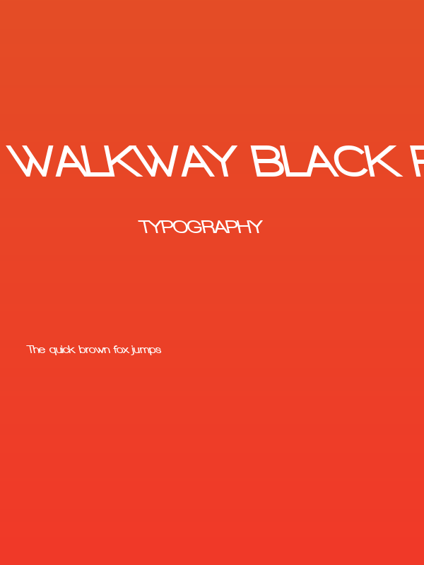 Walkway Black RevOblique Poster