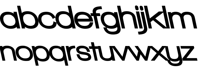 Walkway Black RevOblique Font LOWERCASE