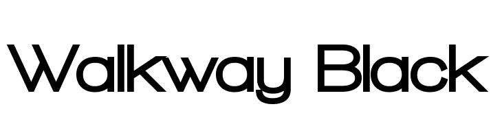Walkway Black Font