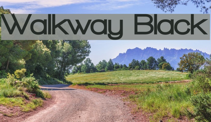 Walkway Black Font examples