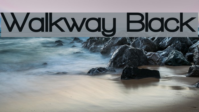 Walkway Black Font examples