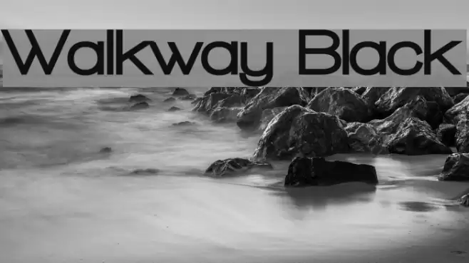Walkway Black फ़ॉन्ट examples
