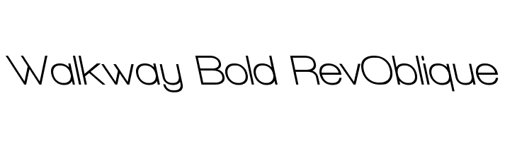 Walkway Bold RevOblique Font