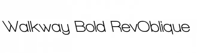 Walkway Bold RevOblique  Fuentes Gratis Descargar