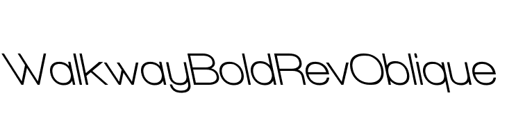Walkway Bold RevOblique  フリーフォントのダウンロード
