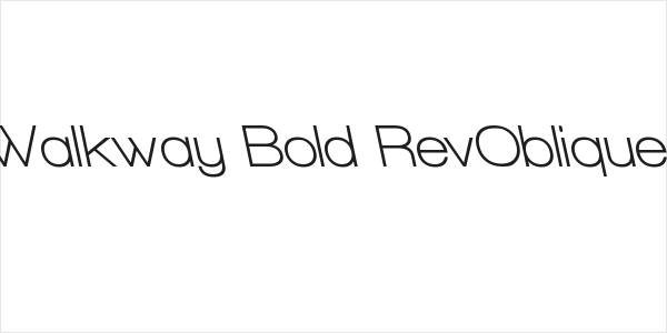 Walkway Bold RevOblique Logo
