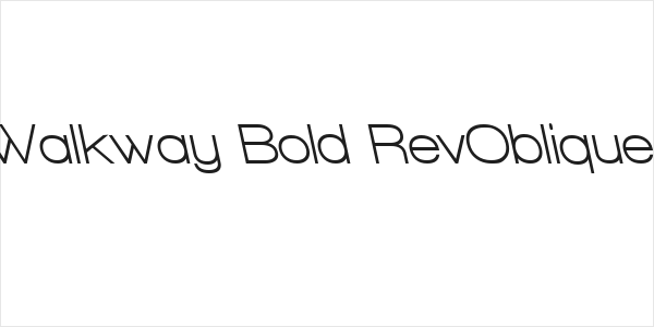 Walkway Bold RevOblique Logo