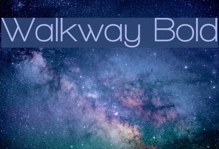 Walkway Bold Font examples