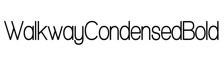 Walkway Condensed Bold  नि: शुल्क फ़ॉन्ट्स डाउनलोड
