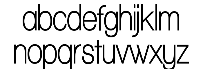 Walkway Condensed Bold Font LOWERCASE