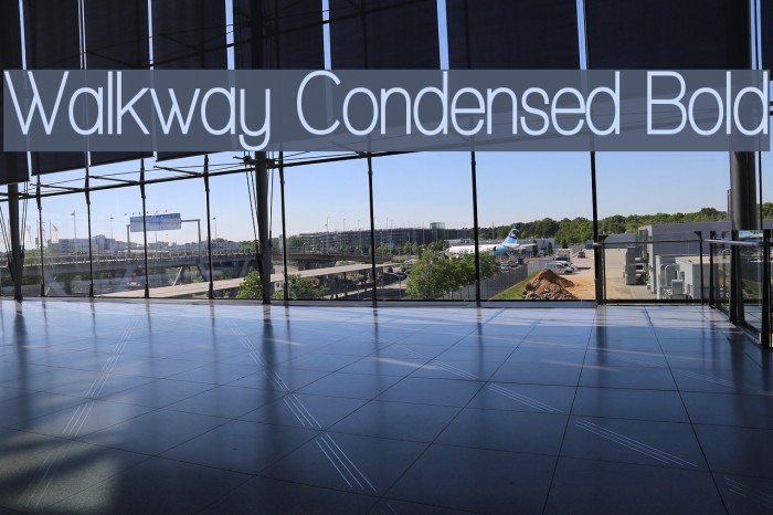 Walkway Condensed Bold Font examples