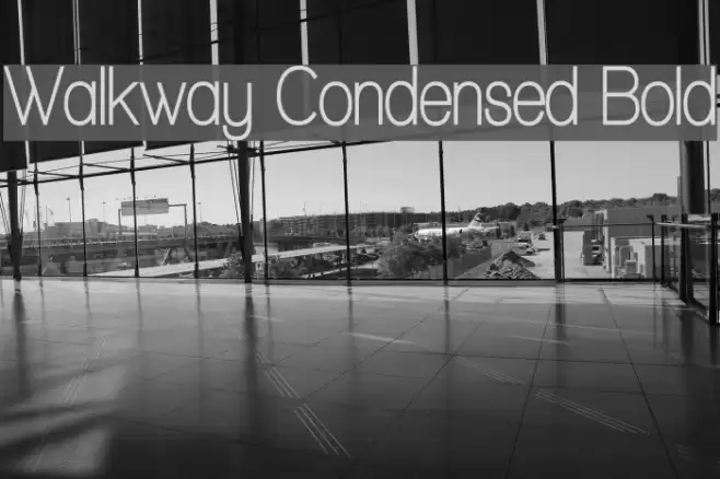 Walkway Condensed Bold Font examples