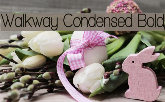 Walkway Condensed Bold Font examples