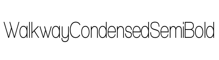 Walkway Condensed SemiBold  नि: शुल्क फ़ॉन्ट्स डाउनलोड
