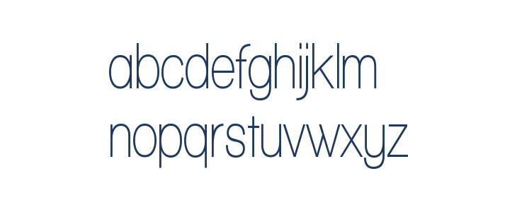 Walkway Condensed SemiBold Lowercase