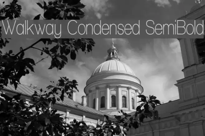 Walkway Condensed SemiBold Fuentes examples