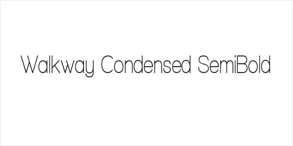 Walkway Condensed SemiBold Logo