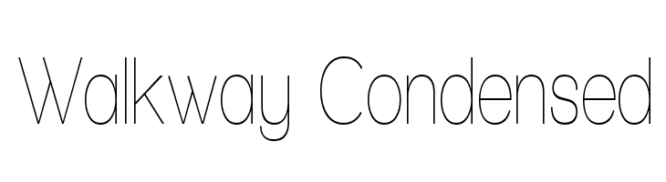 Walkway Condensed Font