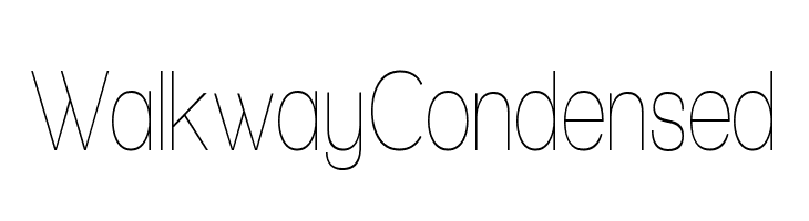 Walkway Condensed  font caratteri gratis