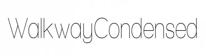 Walkway Condensed  Fuentes Gratis Descargar