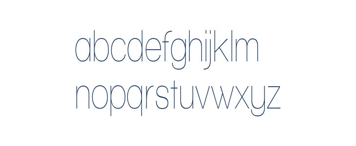 Walkway Condensed Lowercase