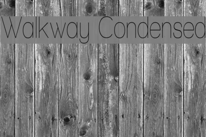 Walkway Condensed Polices examples