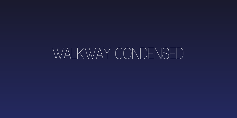 Walkway Condensed Social Header