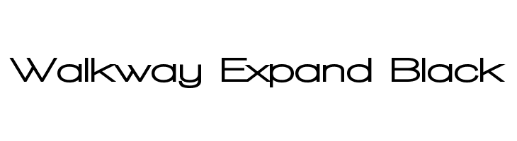 Walkway Expand Black  Free Fonts Download