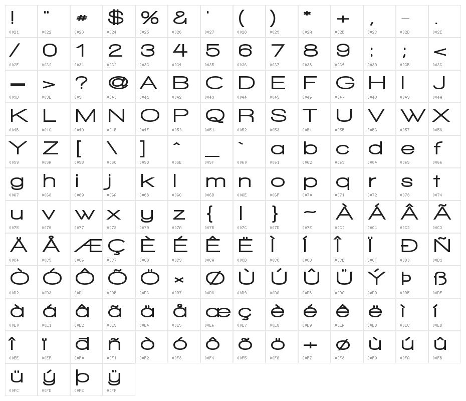 Walkway Expand Black Character Map