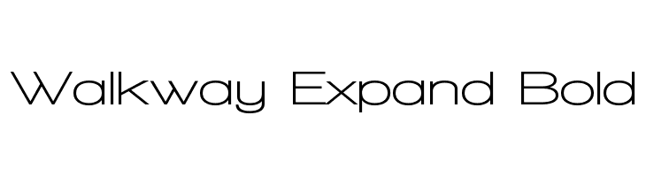 Walkway Expand Bold Font