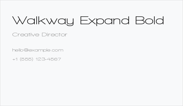 Walkway Expand Bold Business Card