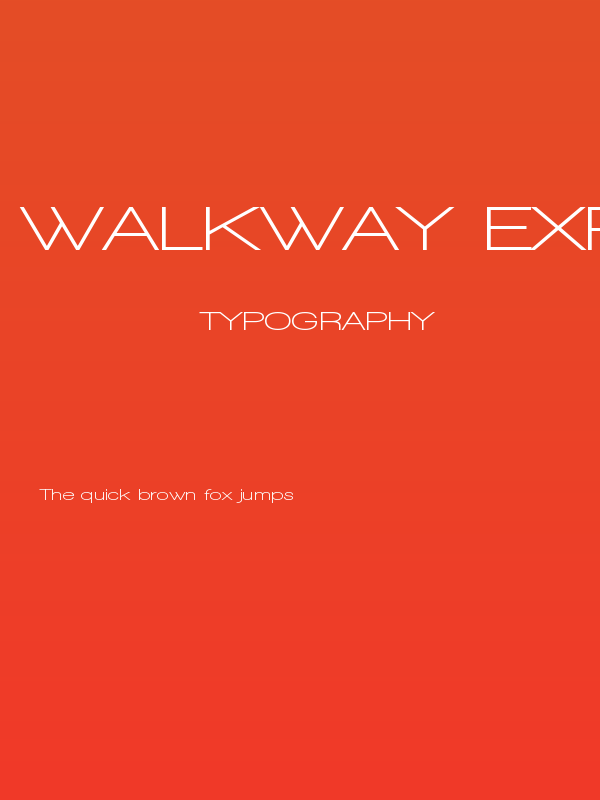 Walkway Expand Bold Poster