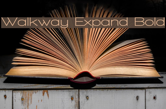 Walkway Expand Bold Font examples