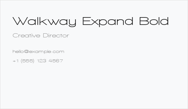 Walkway Expand Bold Business Card