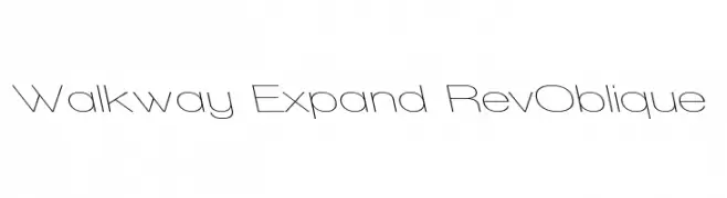 Walkway Expand RevOblique  Fuentes Gratis Descargar