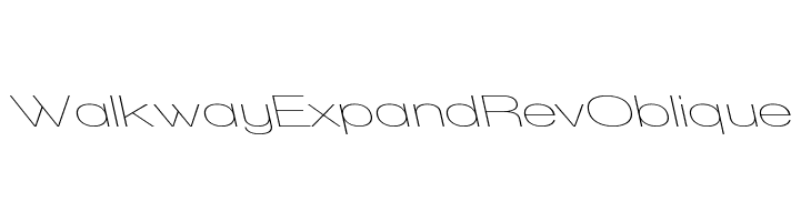 Walkway Expand RevOblique  Free Fonts Download