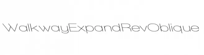 Walkway Expand RevOblique  Fuentes Gratis Descargar