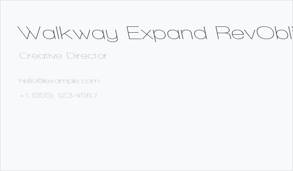 Walkway Expand RevOblique Business Card